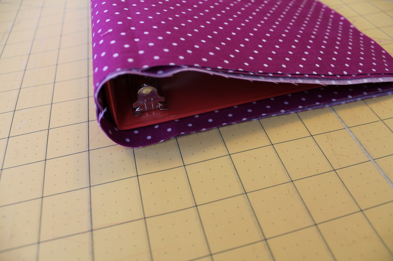 How to Sew A Three Ring Binder Fabric Slip Cover – Sewspire