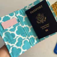 How to sew a passport wallet