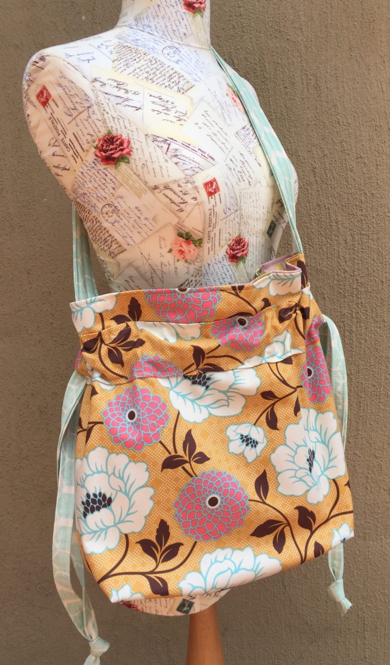 How to sew a drawstring tote bag that is perfect for summer living ...