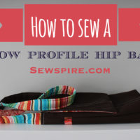 How to sew a low profile hip bag