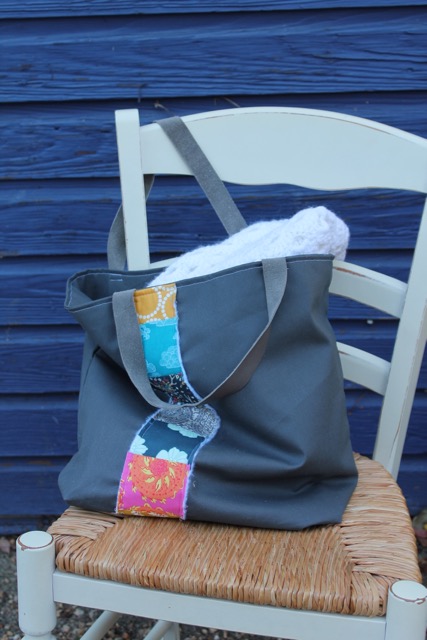 How to sew a large project tote bag
