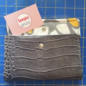 How to sew a faux leather wallet