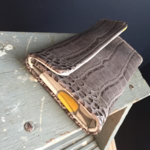 How to sew a faux leather wallet