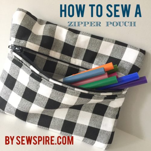 How to sew a Zippered Pouch - Sewspire