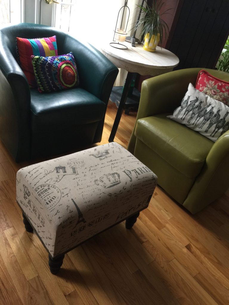 How to sew a custom fit ottoman slipcover