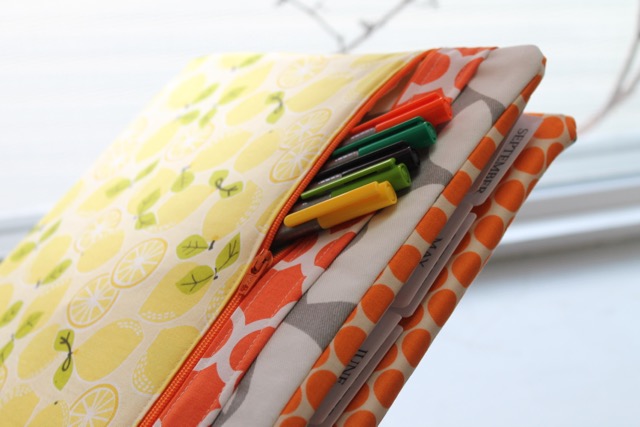 How to sew a three ring binder cover