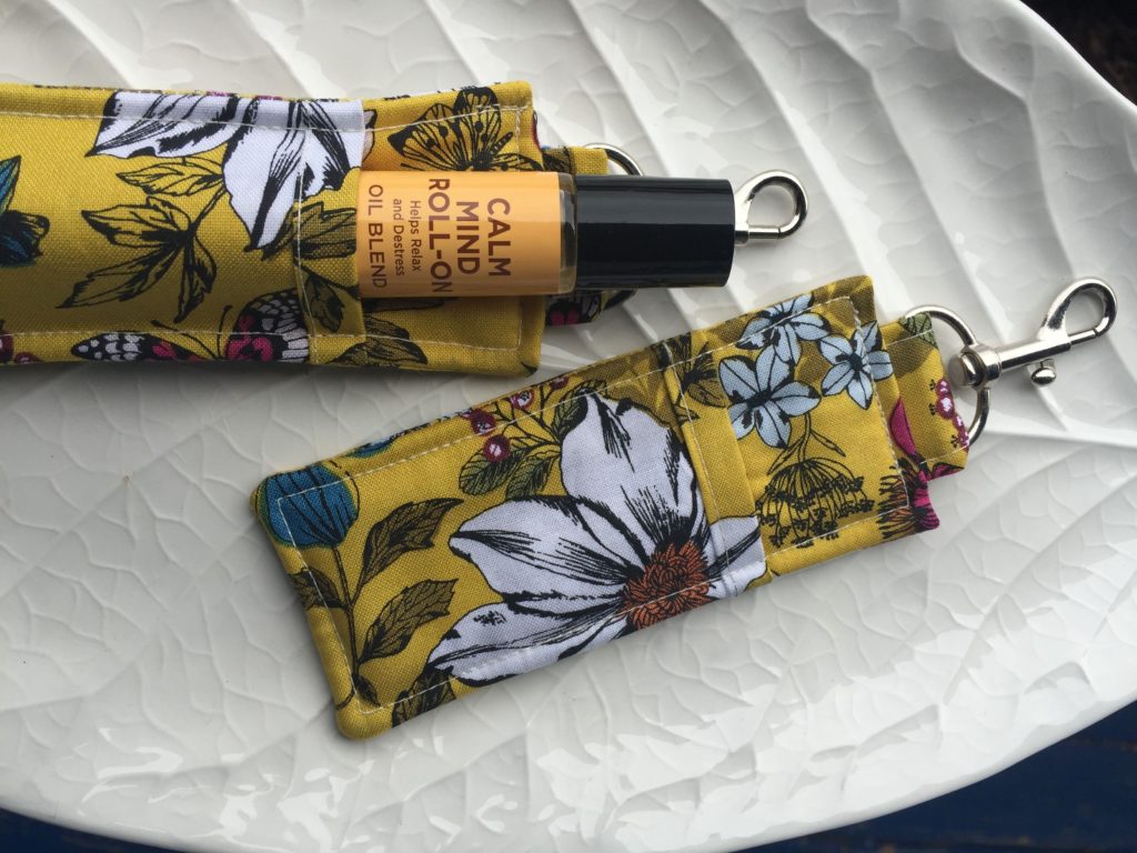 How to sew an essential oil roller ball key fob holder