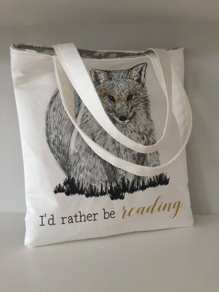 How to sew a library tote bag