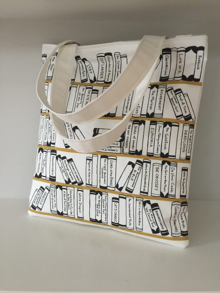 How to sew a library tote bag