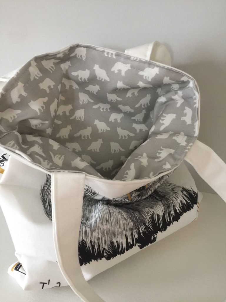 How to sew a library tote bag