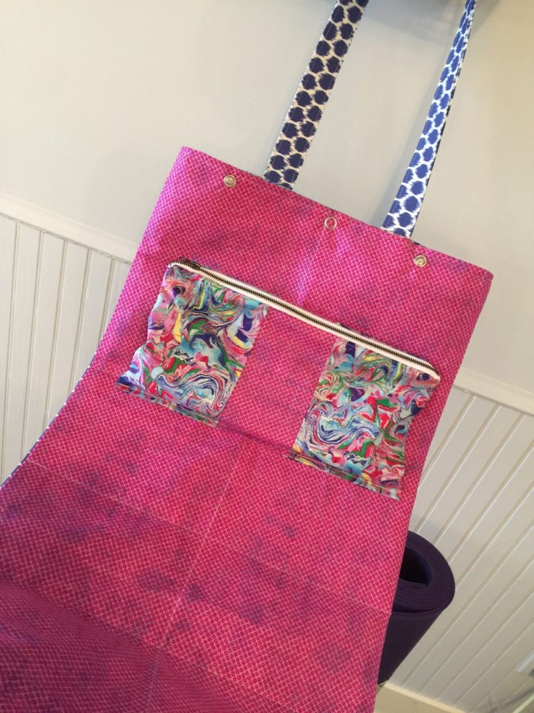 How to sew a yoga tote bag the Sewspire Way