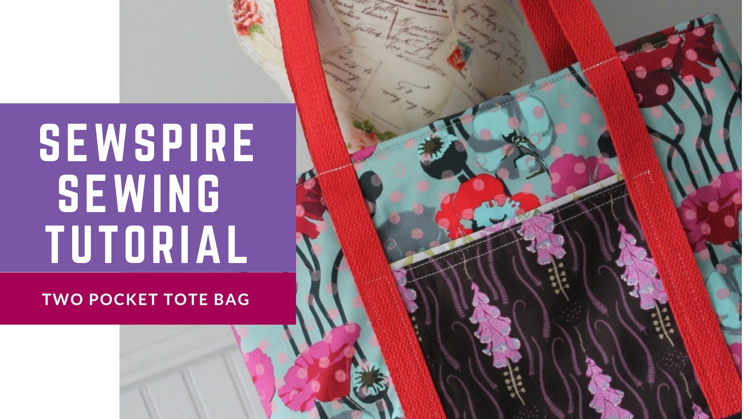 How to Sew a Two Pocket Tote Bag