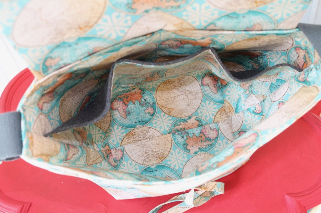 How to sew The Mae Messenger Tote Bag by Sewspire