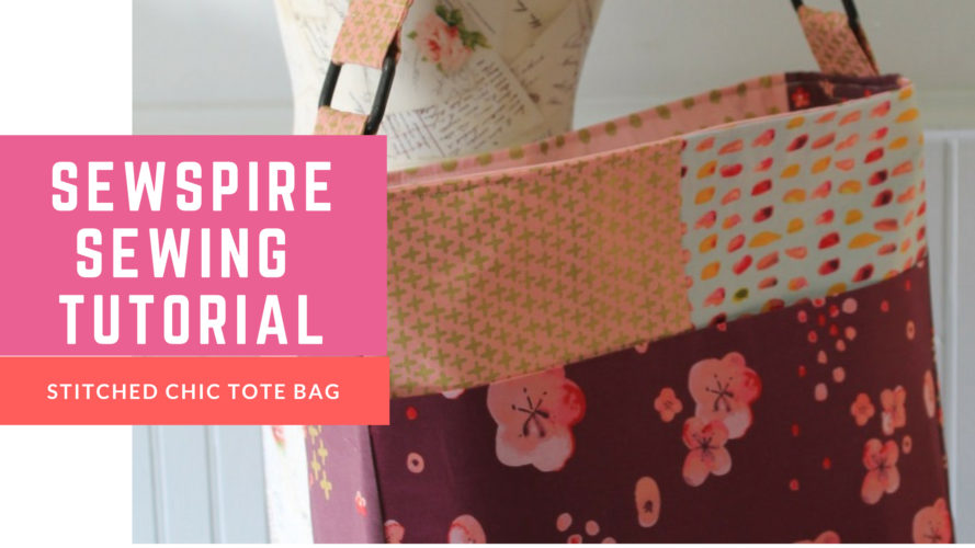 How to Sew a Stitched Chic Tote Bag with Zippered Tote Bag - Sewspire