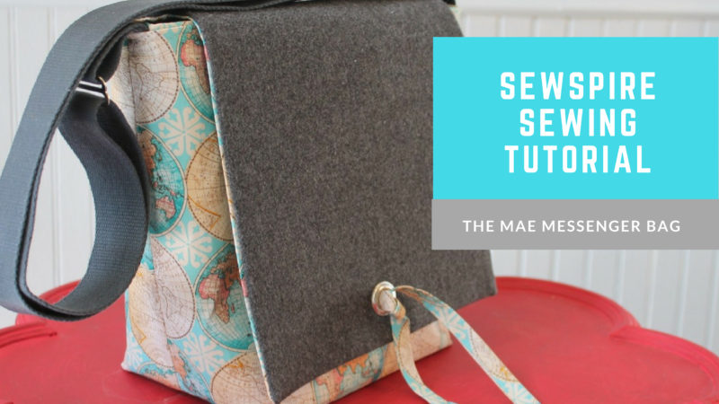 How to sew The Mae Messenger Tote Bag - Sewspire