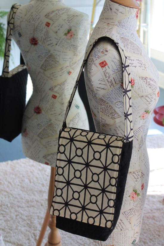 How to sew a shoulder bag with two toned strap – Sewspire