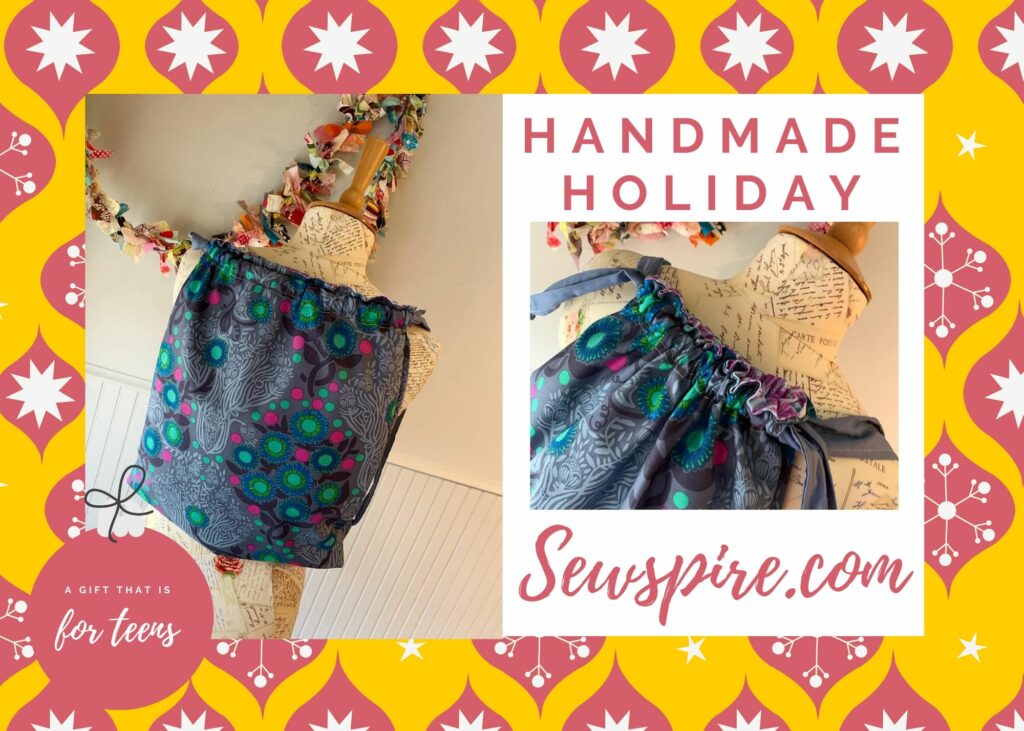 Handmade Holiday Series: How to sew a drawstring backpack - Sewspire