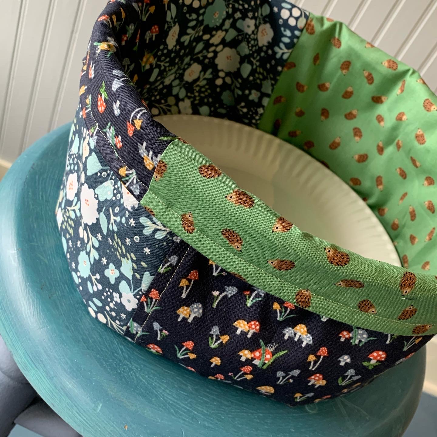 Handmade Holiday Series: How to sew a round fabric bin to hold paper ...