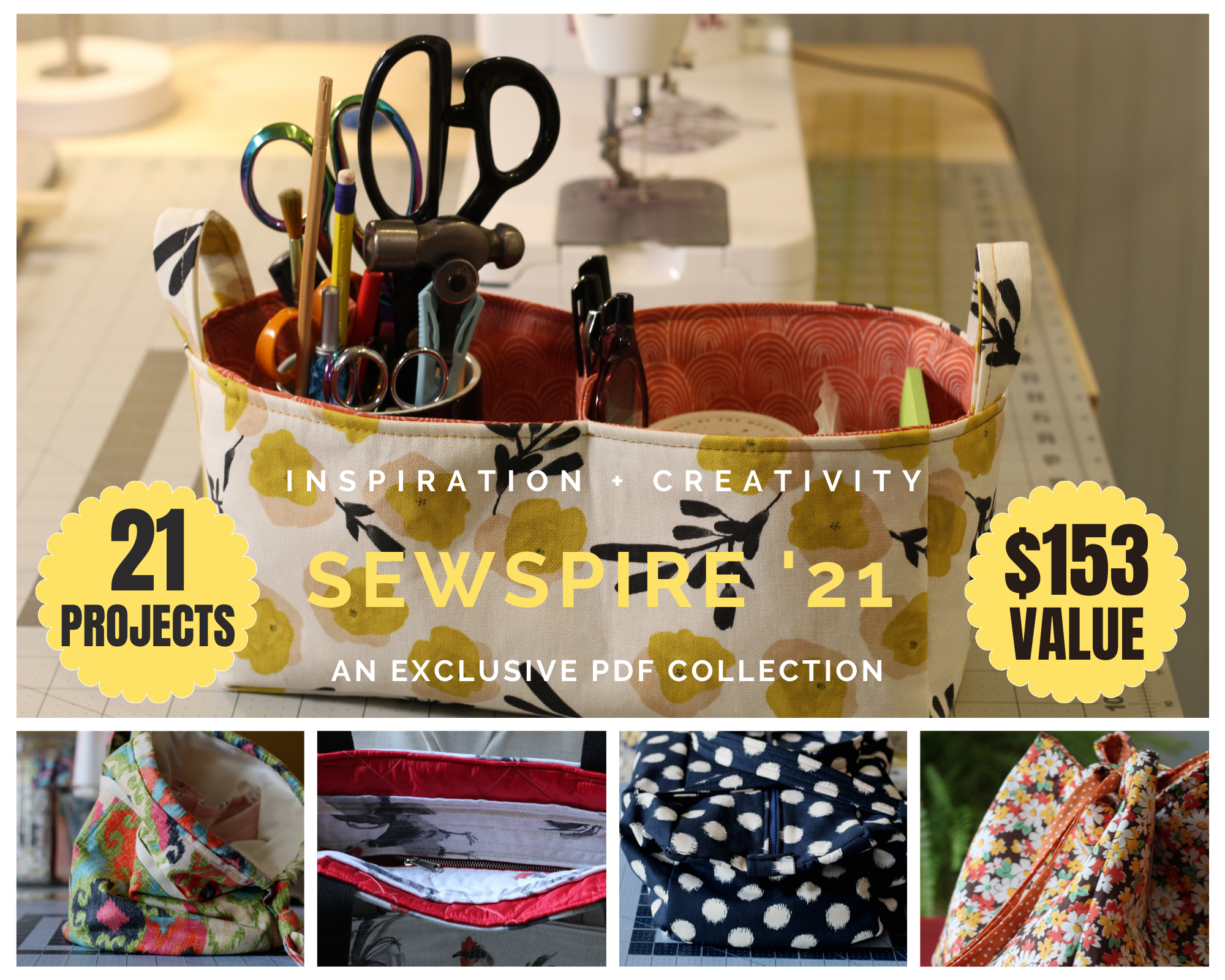 SEWSPIRE BUNDLE WITH 21 SEWING PROJECTS!
